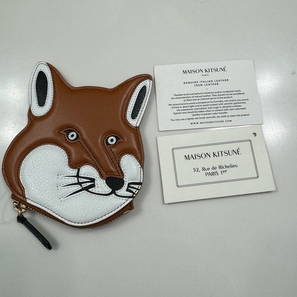 Maison Kitsune Fox head coin purse - Picture 3 of 6
